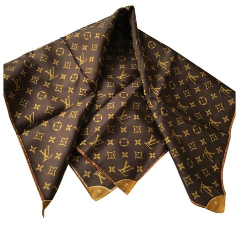 louis vuitton silk scarf women's